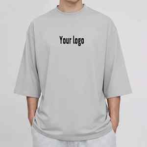 OEM/ODM New Crew Neck Custom Digital Printed Logo Customized Color <b>Drop</b> Shoulder Eco-Friendly Breathable 100% Cotton Hip Hop - Product Image 1