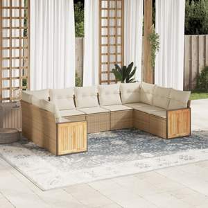 Conjunto de Sofás de Jardín Color Beige - Product Image 1
