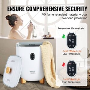 25L grande schermo a LED riscaldatore elettrico automatico chiuso asciugamano scaldabagno 2 modalità di riscaldamento 20/40/60/90 Min per bagno Spa - Product Image 5
