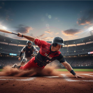 Maillot de baseball TEAM pour homme, rouge et noir, sublimé, anti-humidité, manches courtes, coupe athlétique toutes saisons - Product Image 2
