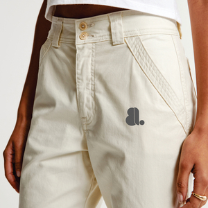 Women Cargo Pants Solid Color Canvas Mid Waist Elastic <b>Ankle</b>-Length Casual Pants With Pockets Breathable Woven Fit Regular - Product Image 6