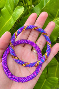Pulsera de cuentas de vidrio de alta calidad con hilo de ganchillo, tubular, para la muñeca, para mujer, uso diario, accesorio de bisutería. - Product Image 4
