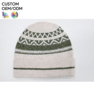 Mens ribbed <b>beanie</b> cap acrylic structured knit style custom logo OEM ODM support for brand supply - Product Image 1