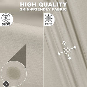 Chemise de randonnée personnalisée OEM pour homme, 100% polyester, légère, respirante, anti-transpiration, manches longues, look décontracté - Product Image 5