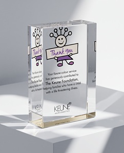 Support de récompenses en acrylique transparent de luxe avec logo personnalisé pour les magasins de détail - Product Image 3