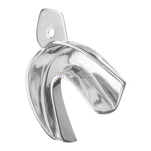 Plateau d'empreinte dentaire de qualité supérieure avec bordure S Perf. (Inférieur, D) Acier inoxydable réutilisable autoclavable orthodontique - Product Image 3