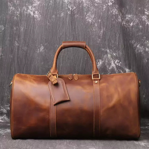 New Arrivals Lightweight Leather Duffle Bag Durable for Heavy Duty Travel and Sports Stitching & Waterproof Base - Product Image 5