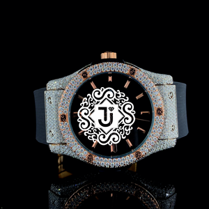 Reloj de Lujo Automático de Acero Inoxidable de Primera Calidad con Diamantes Moissanite VVS de 41 mm, Movimiento Mecánico de Lujo ETA Competitivo - Product Image 1