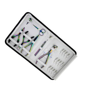 Set Profesional de Extensiones de Cabello con Herramienta de Bucle, Trama Negra Recubierta para Coser, Set de Aplicación para Peluquería y Estilismo - Product Image 6
