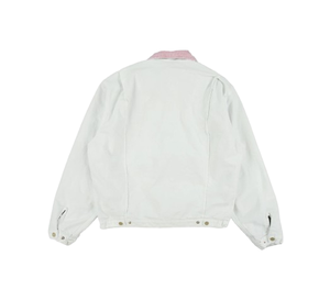 เสื้อแจ็คเก็ตผ้าแคนวาสหนาน้ำหนักมากสำหรับงานช่าง  แบบ OEM สกรีนโลโก้ได้  บุผ้าฝ้ายดีทรอยต์ เหมาะสำหรับช่างไม้ คนขับรถบรรทุก และคนงานทั่วไป - Product Image 2