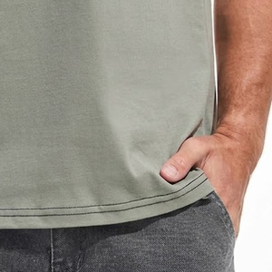 Camiseta de algodón suave para hombre con estampado, para uso diario informal, ligera, con cuello redondo, en cantidad al por mayor. - Product Image 3