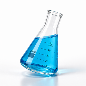 Frasco Triangular de Vidrio Borosilicato de 100 ml, Cuello Recto, Cónico, Graduado, para Uso en Laboratorio Químico, Transparente - Product Image 4