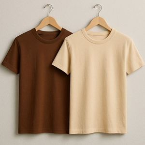 เสื้อยืดคอตตอนพรีเมียมหนา 220 GSM ทรงปกติ ระบายอากาศได้ดี สัมผัสนุ่ม ผลิตแบบ OEM ขายส่ง - Product Image 2