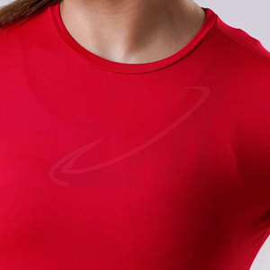 Camiseta de compresión para mujer, ropa deportiva personalizada para correr, gimnasio y entrenamiento físico, top de compresión para mujer OEM - Product Image 4