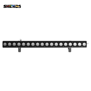 Barre <span class=keywords><strong>LED</strong></span> murale SHEHDS 18x18W Running Horse <span class=keywords><strong>LED</strong></span> RGBWA UV 6-en-1 DMX512 RDM, éclairage linéaire pour DJ, boîte de nuit, événementiel et location - Product Image 1