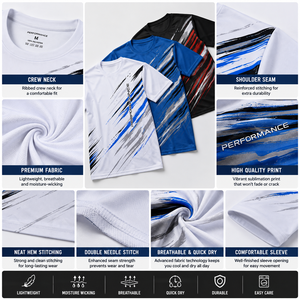 Camiseta Deportiva Personalizada para Hombre, Sublimada, de Secado Rápido, para Entrenamiento, Gimnasio, Equipos, Venta al Por Mayor, Fabricante OEM - Product Image 4