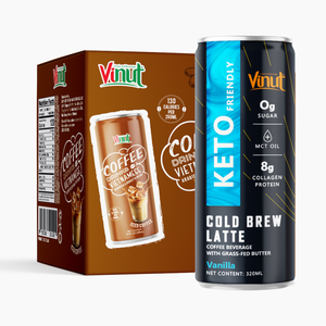 Meilleur prix de gros Cappuccino café boisson 250ml Arabica & Robusta VINUT fabricant échantillon gratuit conception, marque privée - Product Image 2