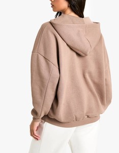 Hoodies surdimensionnés vintage pour femmes, de haute qualité, vente en gros, personnalisables, pour l'hiver, à épaules tombantes, manches longues - Product Image 2