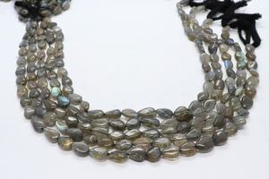 Cuentas de Labradorita Natural AAA en Forma de Pera Lisa, Hilo de 13 Pulgadas, 7x10 MM, Perlas de Labradorita con Taladro Recto en Forma de Pera, Venta al por Mayor - Product Image 3