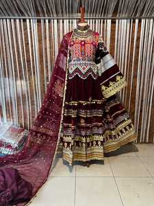 High Quality Wholesale Prices Low MOQ Women's Traditional Afghani <b>Dress</b> Embroidery Long Sleeves Afghan Kuchi <b>Dresses</b> For Ladies - Product Image 4