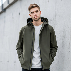 Wholesale Hiking <b>Soft</b> <b>Shell</b> <b>Jacket</b> Men 100% Polyester Softshell <b>Jackets</b> Men's Chest Pocket Softshell <b>Jacket</b> Tops Mens - Product Image 6