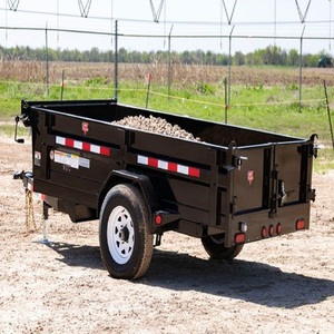 Remolque de volteo de doble eje de alta resistencia, capacidad de ocho toneladas, solución de volteo hidráulico para uso agrícola con tractor, construcción robusta, precio bajo - Product Image 4