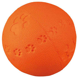 Pelota de Goma Natural con Sonido de 6 cm, Juguete Interactivo para Mascotas - Product Image 1