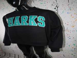 Sudadera con Capucha SHARKS BLACK, 100% Algodón, Apliques Bordados, Cuello Ancho, Estilo Vintage, Secado Rápido, Transpirable, para Invierno - Product Image 5