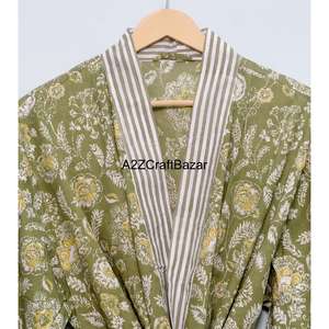 Camiseta de Manga Tres Cuartos para Mujer, 100% Algodón, Cuello en V, Cierre con Cordón, Transpirable y Suave - Product Image 4