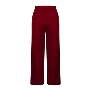 Pantalon Harem Femme Taille Haute Ample Coupe Large Couleur Unie Longueur Intégrale Doublure Polaire Élégant Anti-Plis Taille Élastique Style Printemps - Product Image 2