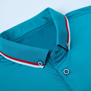 Best Quality Men's Casual Golf Turndown <b>Collar</b> <b>T</b>-<b>Shirt</b> Custom Design 100% Cotton Printed Solid Short Sleeves - Product Image 5