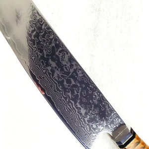 Couteau de chef personnalisé fait main Jexmoo en acier carbone avec lame de 8 pouces, manche élégant, étui en cuir - Cadeau pour chef - Product Image 4