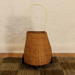 Bolsos escolares de ratán hechos a mano para niñas, carritos con ruedas más vendidos, cesta tejida para cochecito. - Product Image 4