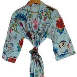 Traditional Vintage Kantha Long <b>Jackets</b> With Long Sleeve & Pockets Design Cotton Filled Fabric Beautifully Designed <b>Jacket</b> - Product Image 1