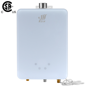 Calentador de Agua a Gas de Temperatura Constante con Ventilador de 16L, Panel de Vidrio, Intercambiador de Calor de Cobre, Eficiente Energéticamente, para el Hogar - Product Image 1