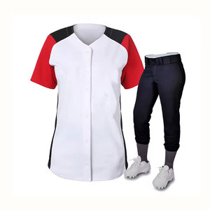 Uniforme de softball pour femmes adultes de haute qualité avec tissu respirant en polyester, texture lisse, tenue décontractée - Product Image 4