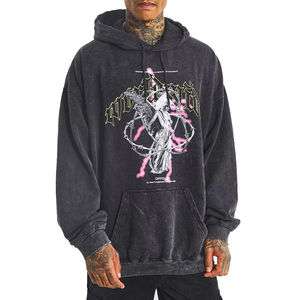 Sudadera con Capucha Personalizada Unisex, 100% Algodón, Estilo Urbano Invernal, Térmica, Extra Grande, Vintage, Lavado Ácido, Transpirable - Product Image 1