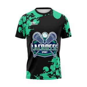 Camiseta de Lacrosse Sublimada Personalizada de Secado Rápido, Anti-Sudor, 100% Poliéster, Ligera, Precio de Fábrica al por Mayor - Product Image 1