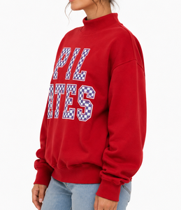 Nouveaux sweats à capuche oversize pour femmes, 80% coton, 20% polyester, col montant, épaules tombantes, style hip hop, pulls à pois pour filles - Product Image 4