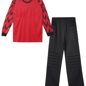 Best New Adult <b>Soccer</b> Goalkeeper Uniform for Men Jersey Sets Football Goalkeeper Shirt Pants Shorts for Summer Autumn Seasons - Product Image 4