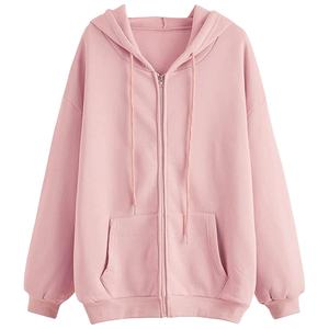 Sudadera de cuello redondo para mujer, ropa Regular Lisa personalizada, sudaderas holgadas de gran tamaño, informales, para invierno - Product Image 1
