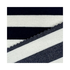 Pont De Roma tricoté polyester rayonne tissu extensible à prix compétitif avec des t-shirts pour garçons à rayures de teinture de fil - Product Image 4