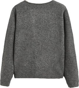 Suéter de Cuello Redondo para Mujer, Corte Holgado, Tejido Suave, Informal, para el Hogar, Ligero, para Invierno - Product Image 2