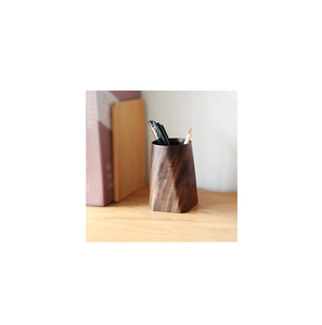 Black Walnut Wood Pen Holder Solid Wood Storage Box Stationary Storage & Office School <b>Desk</b> Decor Ornament For Sale - Product Image 1