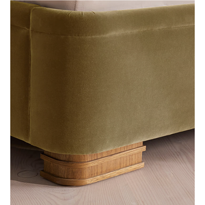 Base de Cama Moderna Suho con Cabecera Curva, Detalles Tallados Intrincados, Almacenamiento y Diseño Ecológico, Madera de Caoba Sólida - Product Image 6