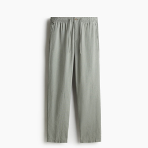 Pantalones de Lino para Hombre, Estilo Regular, Tejido Ligero y Transpirable, Pantalones de Verano para Oficina, Casual y Viajes - Product Image 1