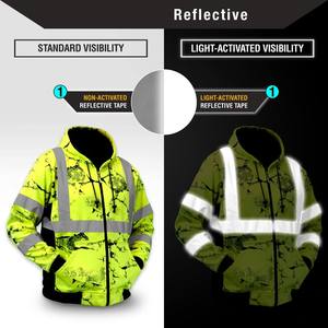 Chaqueta de Seguridad Reflectante de la Mejor Calidad, Tejido Refrigerante, Ropa de Trabajo de Alta Visibilidad para Trabajadores de Saneamiento, Jardinería y Mantenimiento - Product Image 2