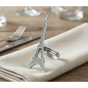 Wholesale Silver Plated Eiffel <b>Tower</b> Napkin Ring Metal Designer Modern Napkin Holder For Wedding Party Hotel Table Decoration - Product Image 1