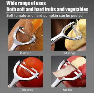 Durable Professional Stainless Steel Y Shaped <b>Vegetable</b> Peeler Sharp Serrated <b>Fruit</b> Cutter And Potato Peeler For Home Kitchen Us - Product Image 2