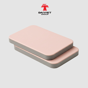 แผ่นผนัง PVC ถ่านไม้ไผ่หนา17มม. หนา0.56ก./cm3สีชมพูผลิตในเวียดนามสำหรับพื้นที่อยู่อาศัยที่หรูหรา - Product Image 3